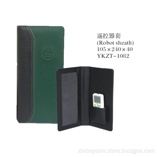 leather remote control tray